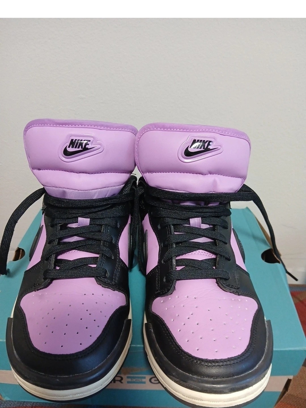 Nike Women’s High-Top Sneakers in Lavender/Black
